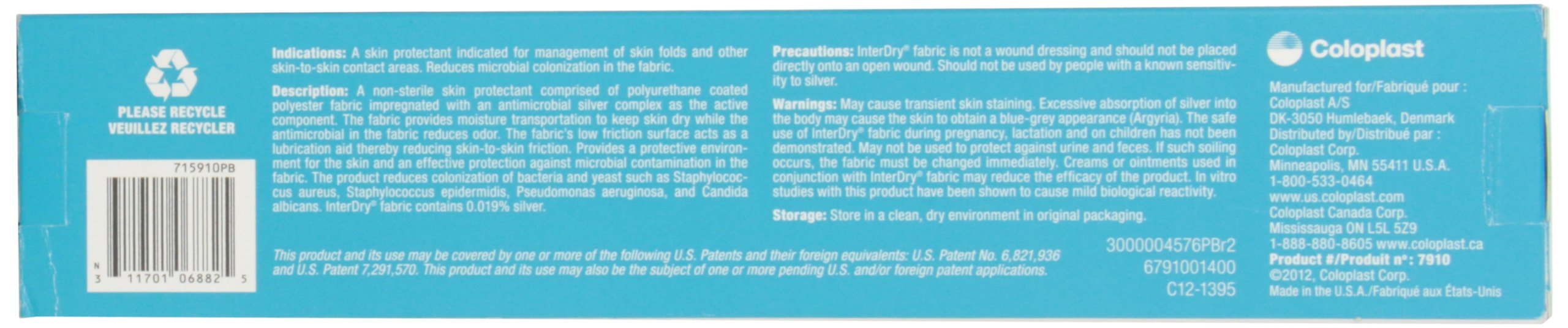 Coloplast InterDry, tissu absorbant et confortable pour les soins prolongés.