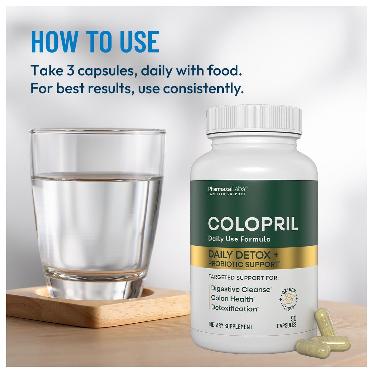 Colopril - gélules végétariennes faciles à intégrer dans la routine.
