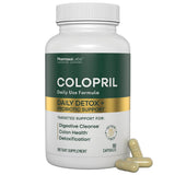 Colopril Nettoyant du côlon - bouteille avec gélules faciles à avaler pour la digestion.