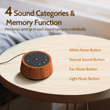 Color Noise Sleep: mémoire des réglages par catégorie pour un usage personnalisé