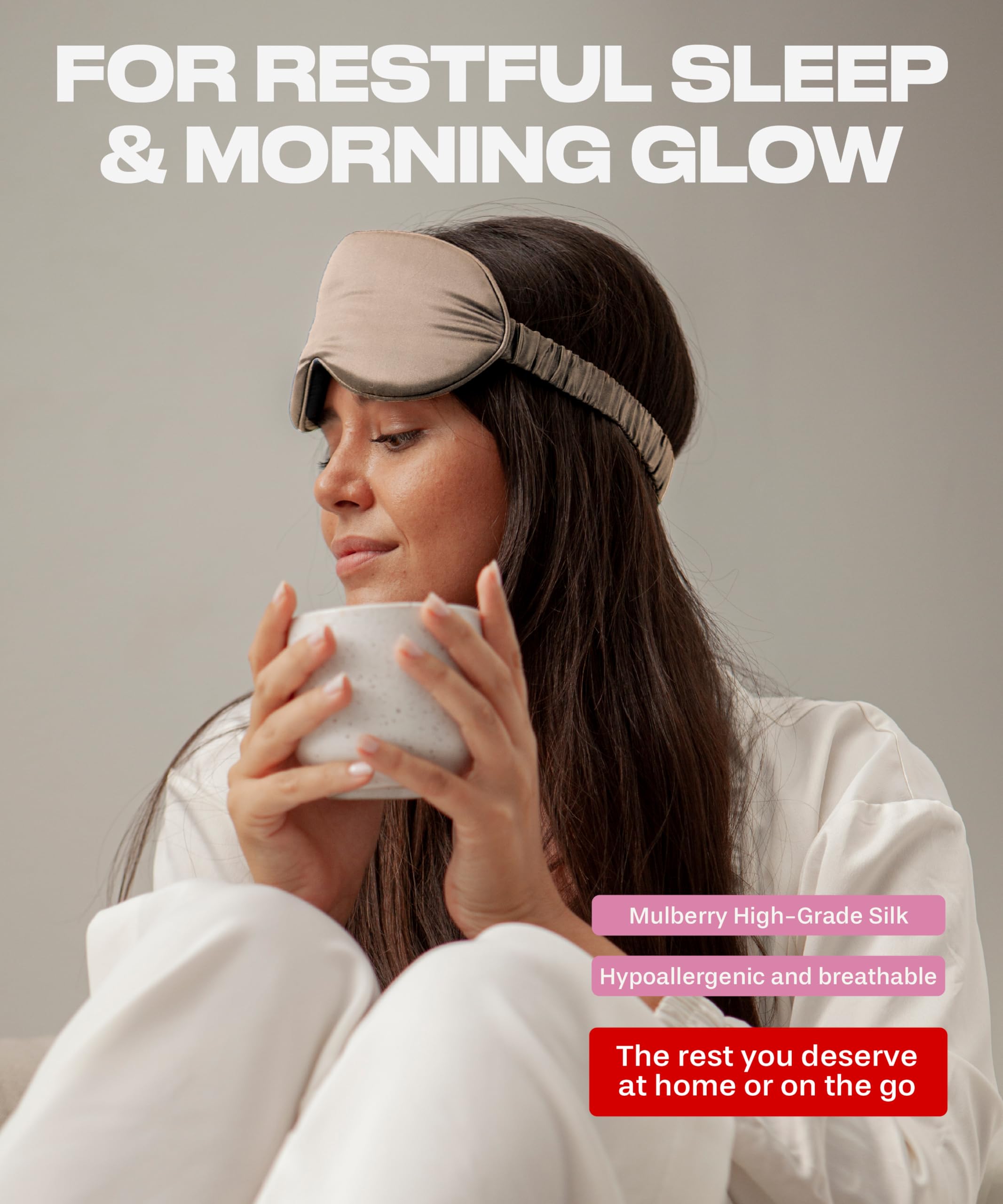 Colorado Home Co Sundaysilks masque-voyage: idéal en déplacement et lavable pour l'hygiène.