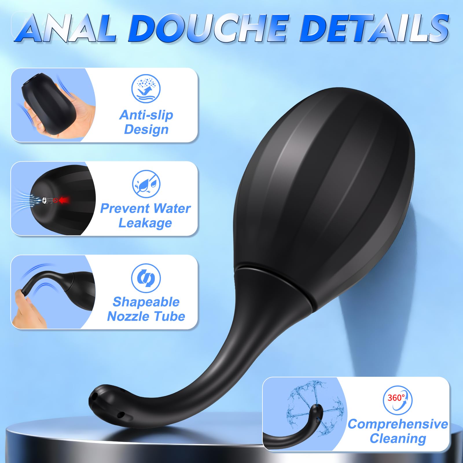 ColorfulParadise douche-anal nettoyage 360 pour couverture complète