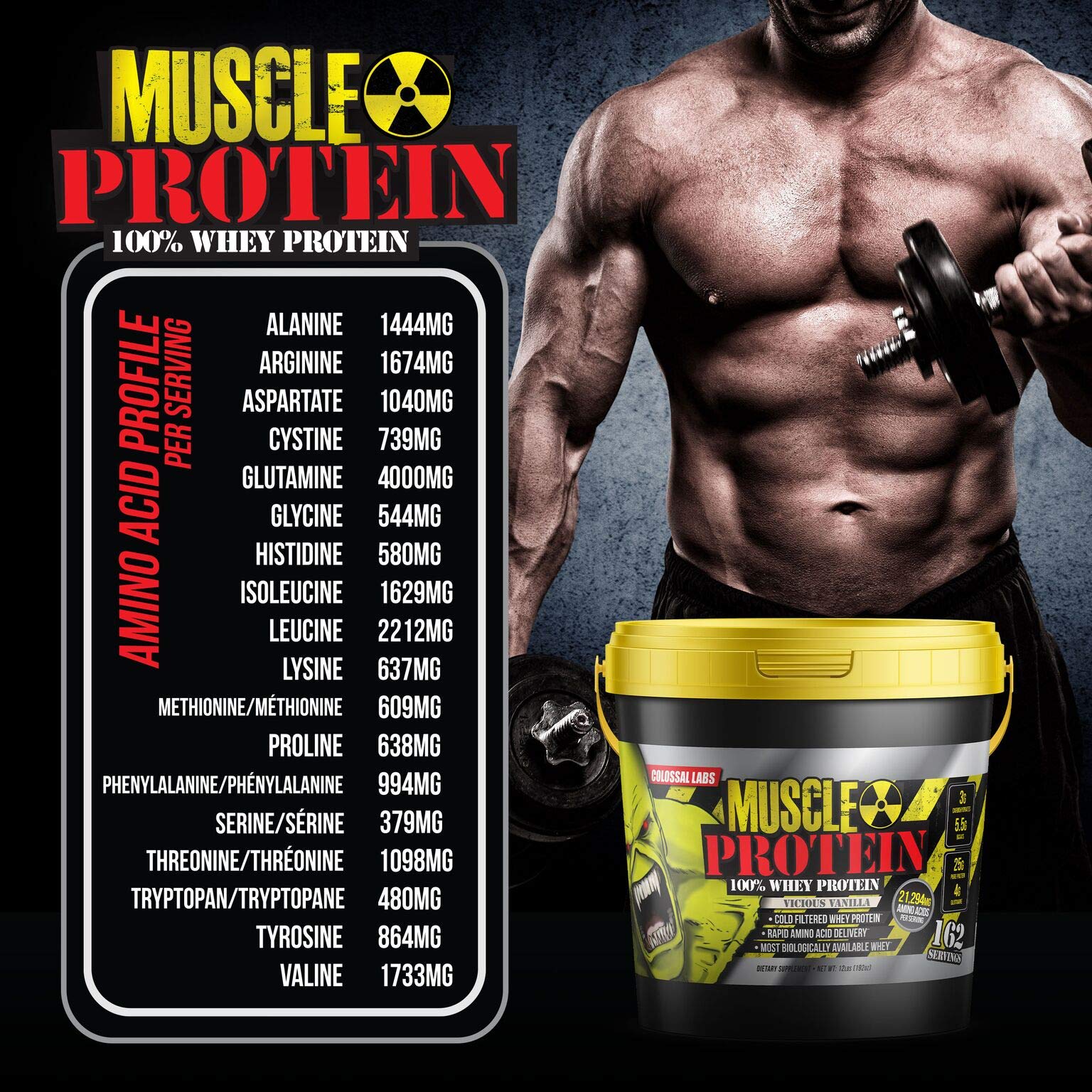 COLOSSAL LABS dose-whey-proteine-25g, mesure pratique pour une boisson post-entraînement.