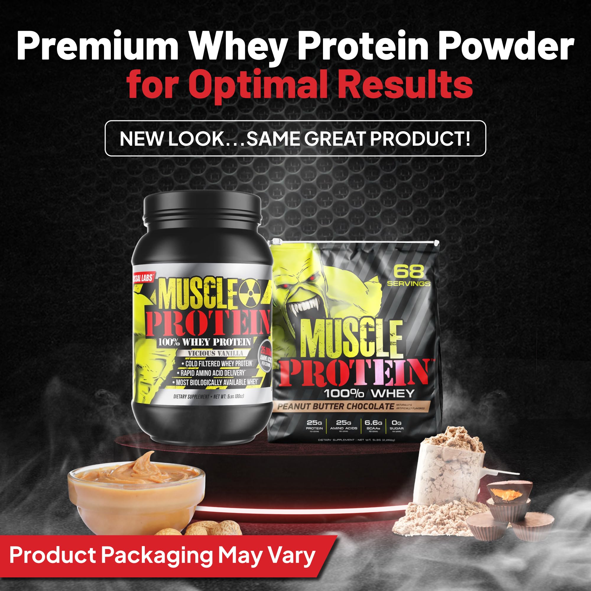 COLOSSAL LABS Poudre Whey après exercice, énergie et récupération.