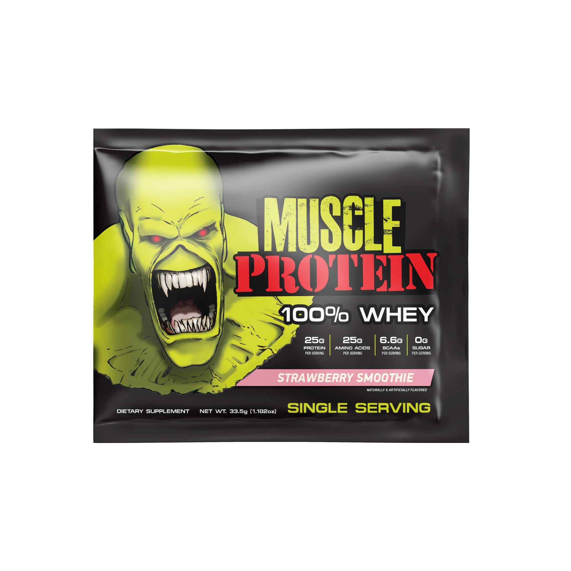 COLOSSAL LABS whey voyage - sachet vanille, shake protéiné pratique pour le petit-déjeuner.
