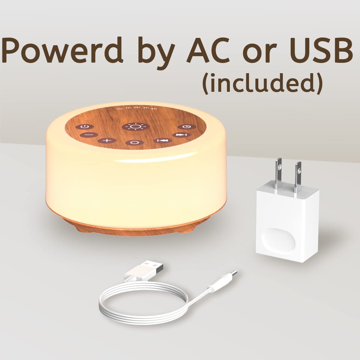 ColourNoise est portable et compact avec accessoires pour maison et voyage.