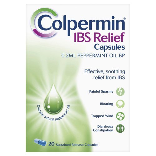 Colpermin gélules à la menthe poivrée, soulage les spasmes et les ballonnements.