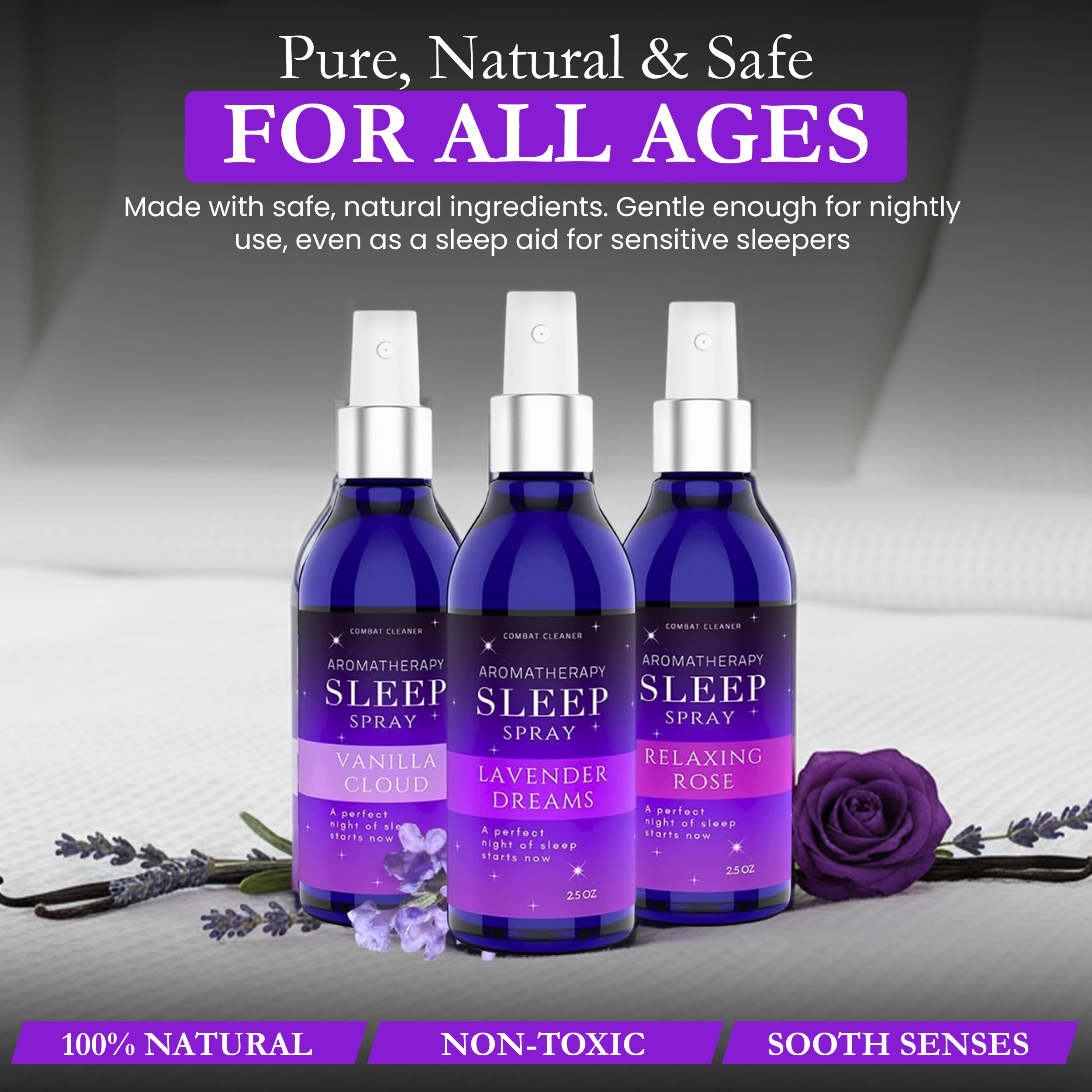 Aromathérapie Combat Cleaner pour dormir dans une ambiance zen.