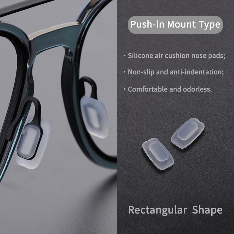 Combine8 12 paires de coussinet nez lunettes, remplacement rapide.