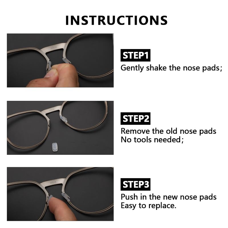 Combine8 coussinet nez lunettes: anti-glisse pour un port stable.
