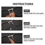 Combine8 coussinet nez lunettes: anti-glisse pour un port stable.