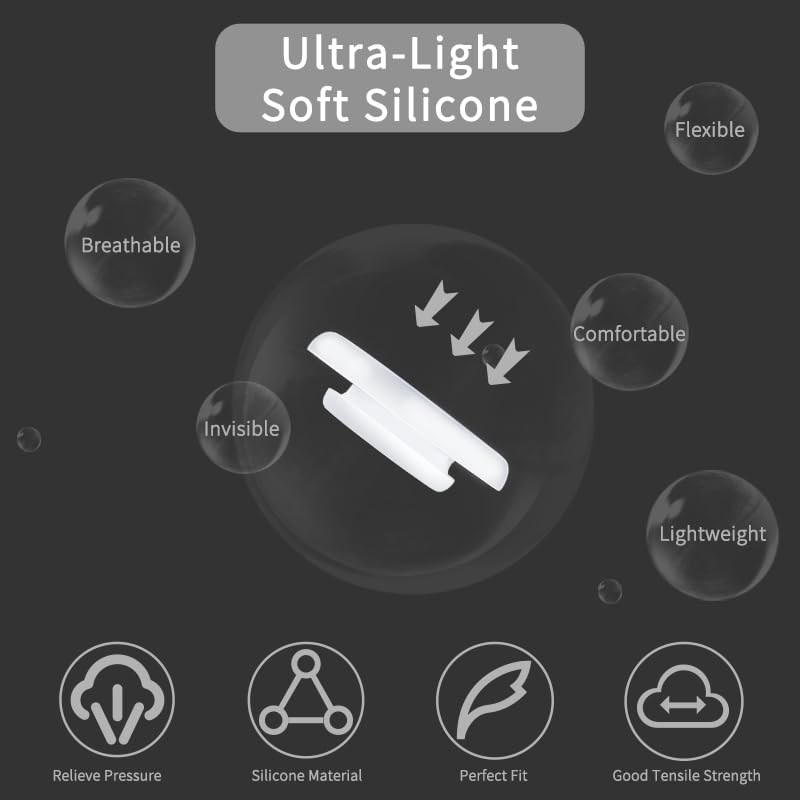 Combine8 coussinet nez lunettes silicone doux, hygiène et durabilité.