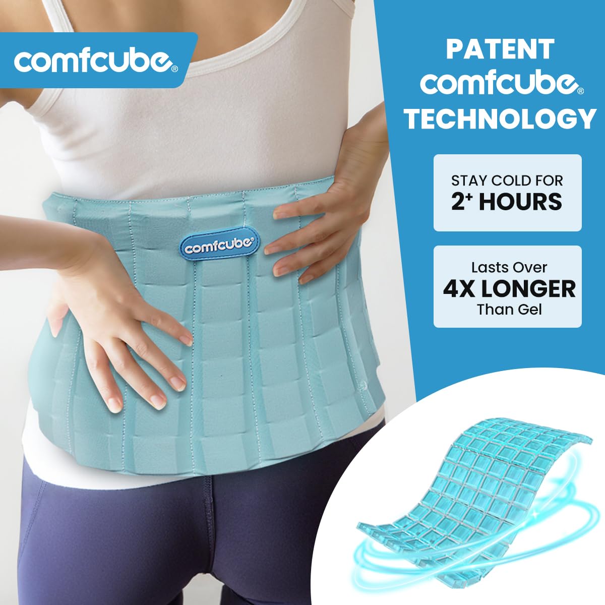 Comfcube ceinture dos ajustable, maintien confortable toute la journée
