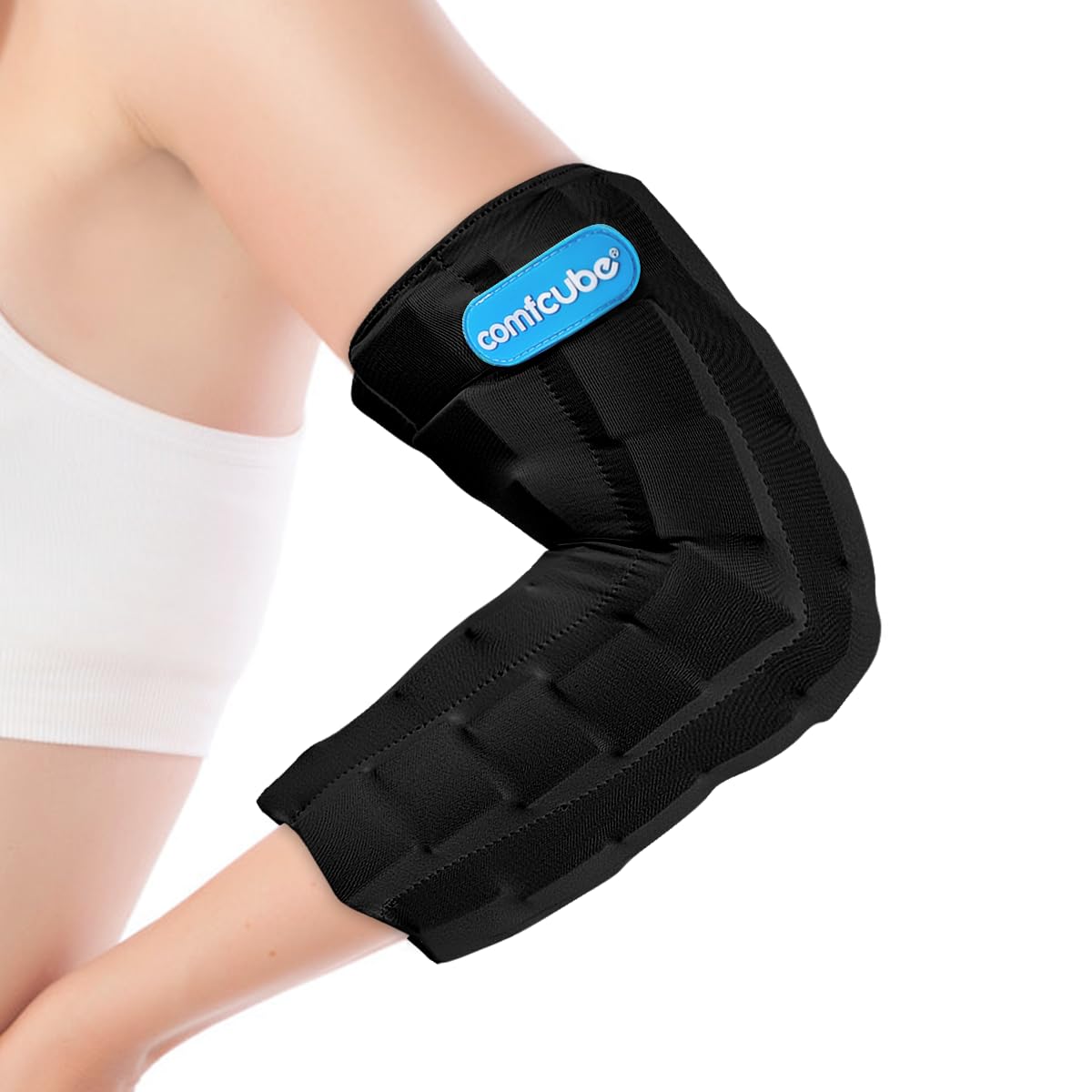 Comfcube compresse glace pour coude: froid durable et confort.