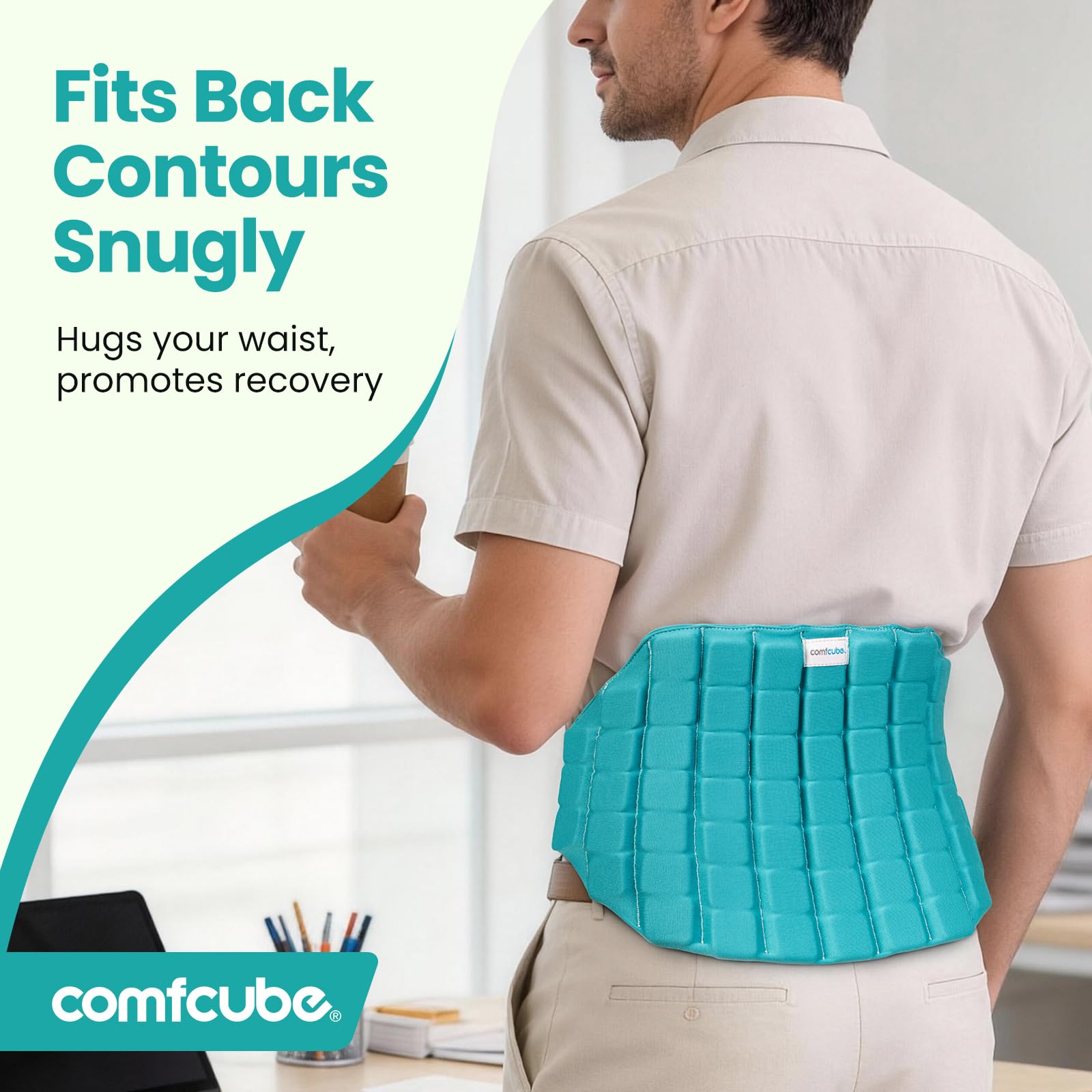 Comfcube-dos-emballage-sac-rangement: sac refermable prolonge l'utilisation et évite les odeurs.