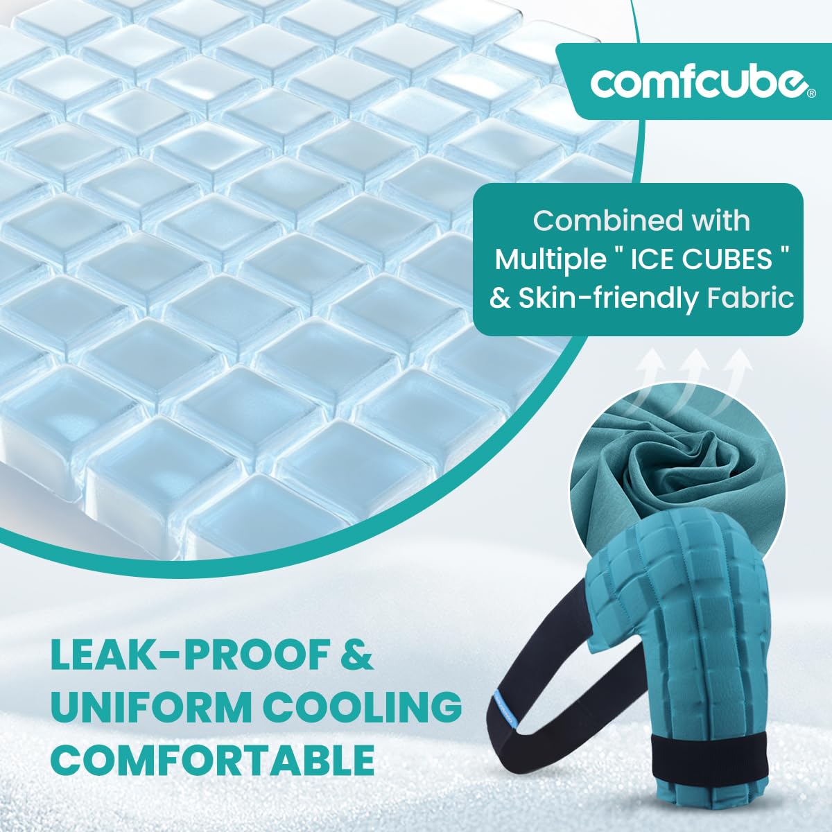 Comfcube épaule matériau flexible et confortable, épouse la forme de l'épaule.