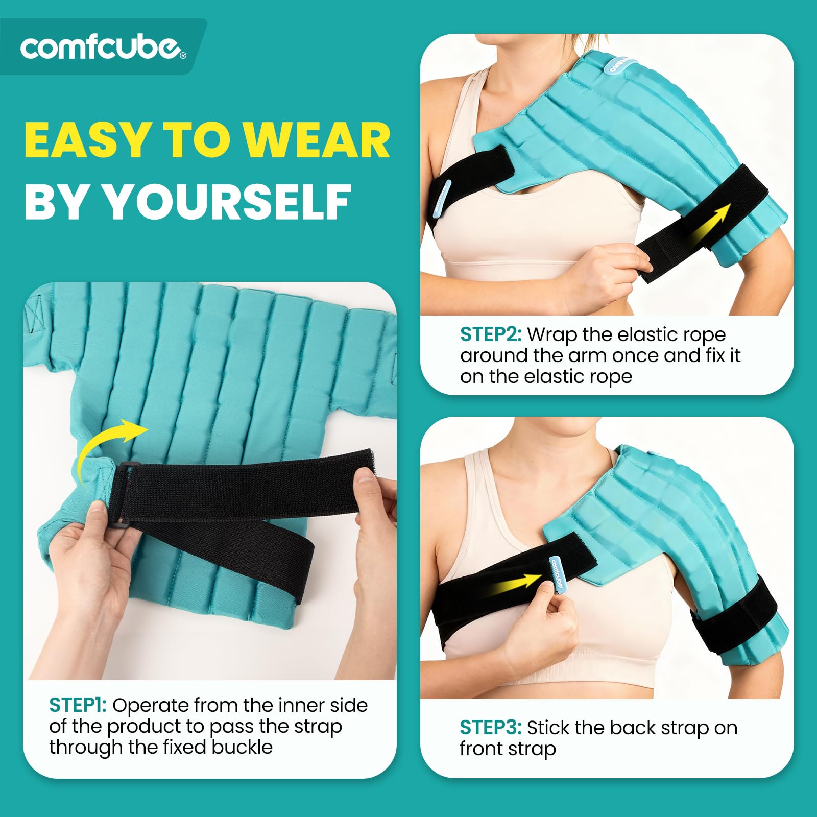 Comfcube épaule récupération sportive utile après blessure ou opération.