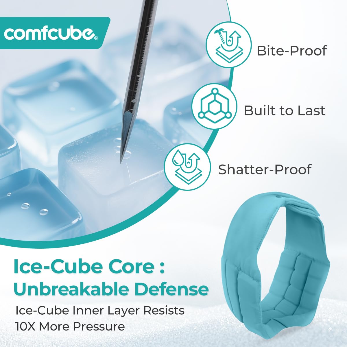 Comfcube etui rangement antiodeur: étui refermable prolongeant l’usage.