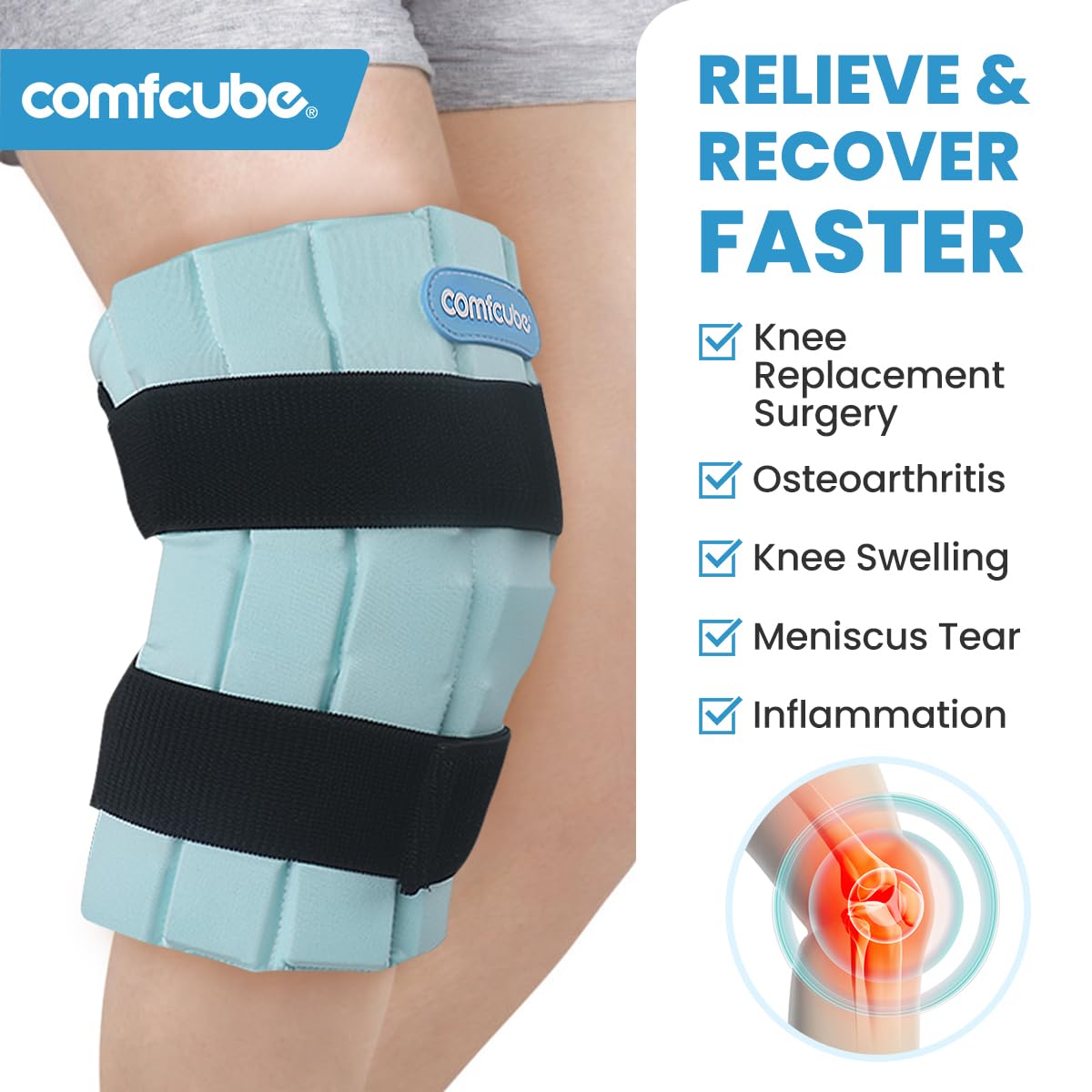 Glace uniforme Comfcube: distribution homogène sans points de pression.