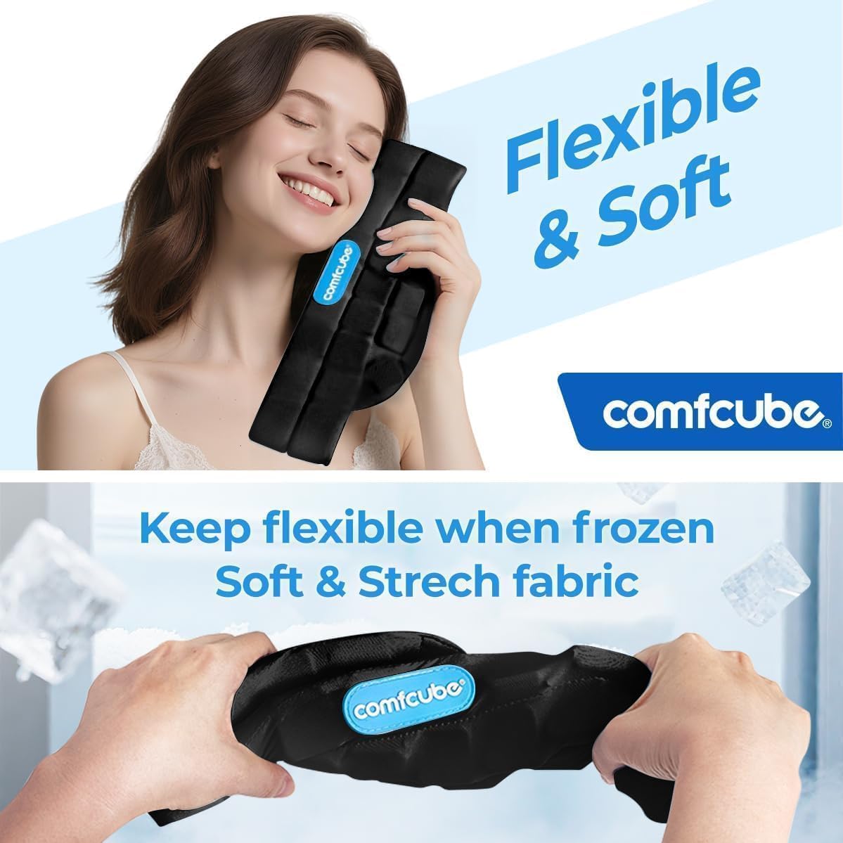 Comfcube: glace-cou 2 heures de refroidissement continu pour plus de confort.