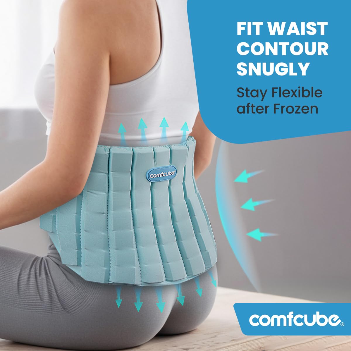 Comfcube matière douce sans condensation respecte la peau lors de l’appui