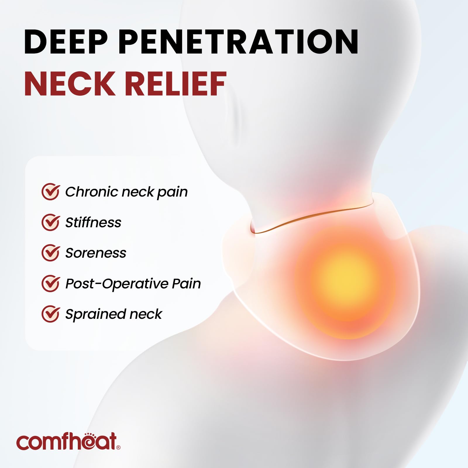 Comfheat trois niveaux de chaleur pour adapter l'expérience.