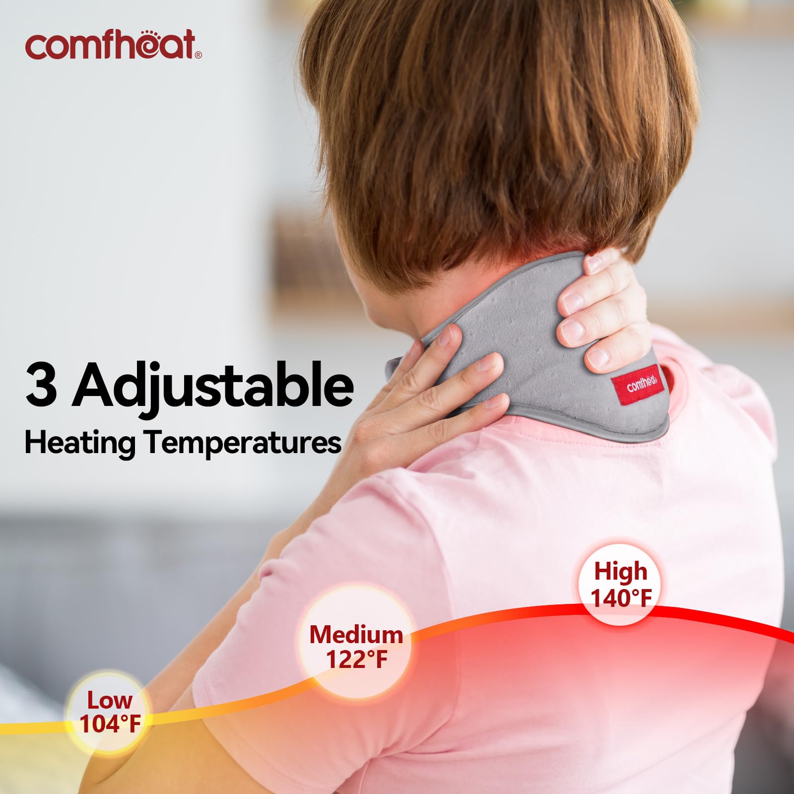Comfheat cache-cou massage par vibration apaise les muscles du cou.