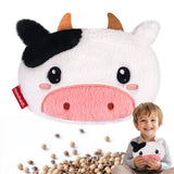 Coussin chauffant vache micro-ondes comfheat pour relaxation musculaire