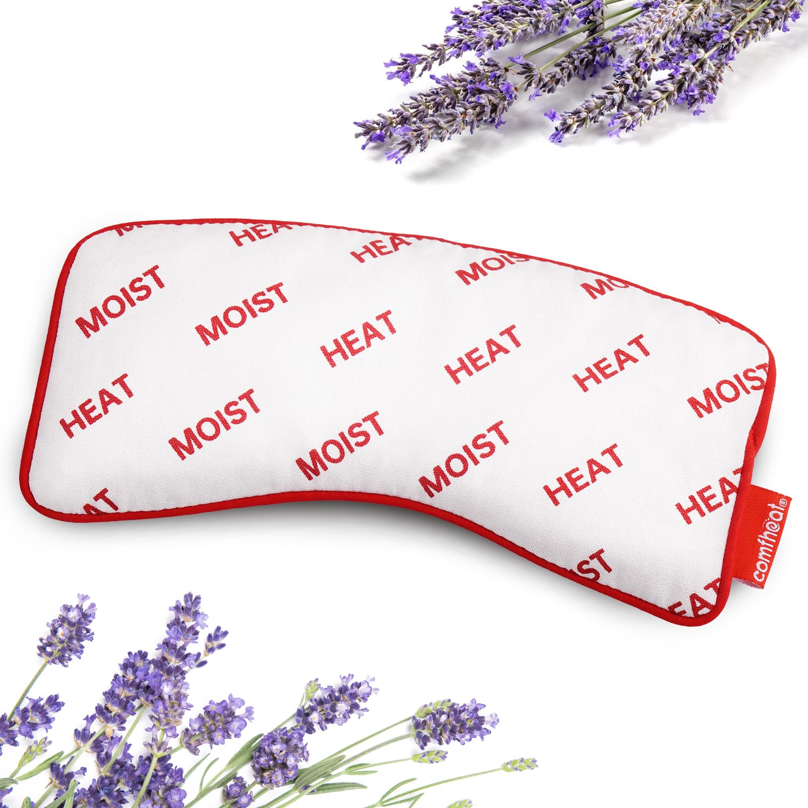 Coussin yeux Comfheat lavande — emballage élégant pour détente à domicile.