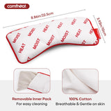 Housse amovible du coussin Comfheat facile à laver et entretenir.