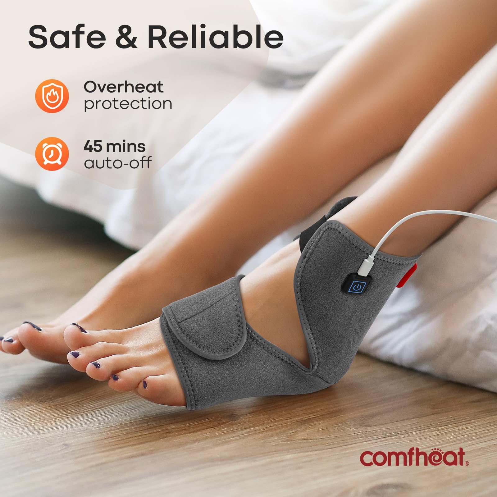 Design compact et portable de Comfheat facilite les séances rapides.