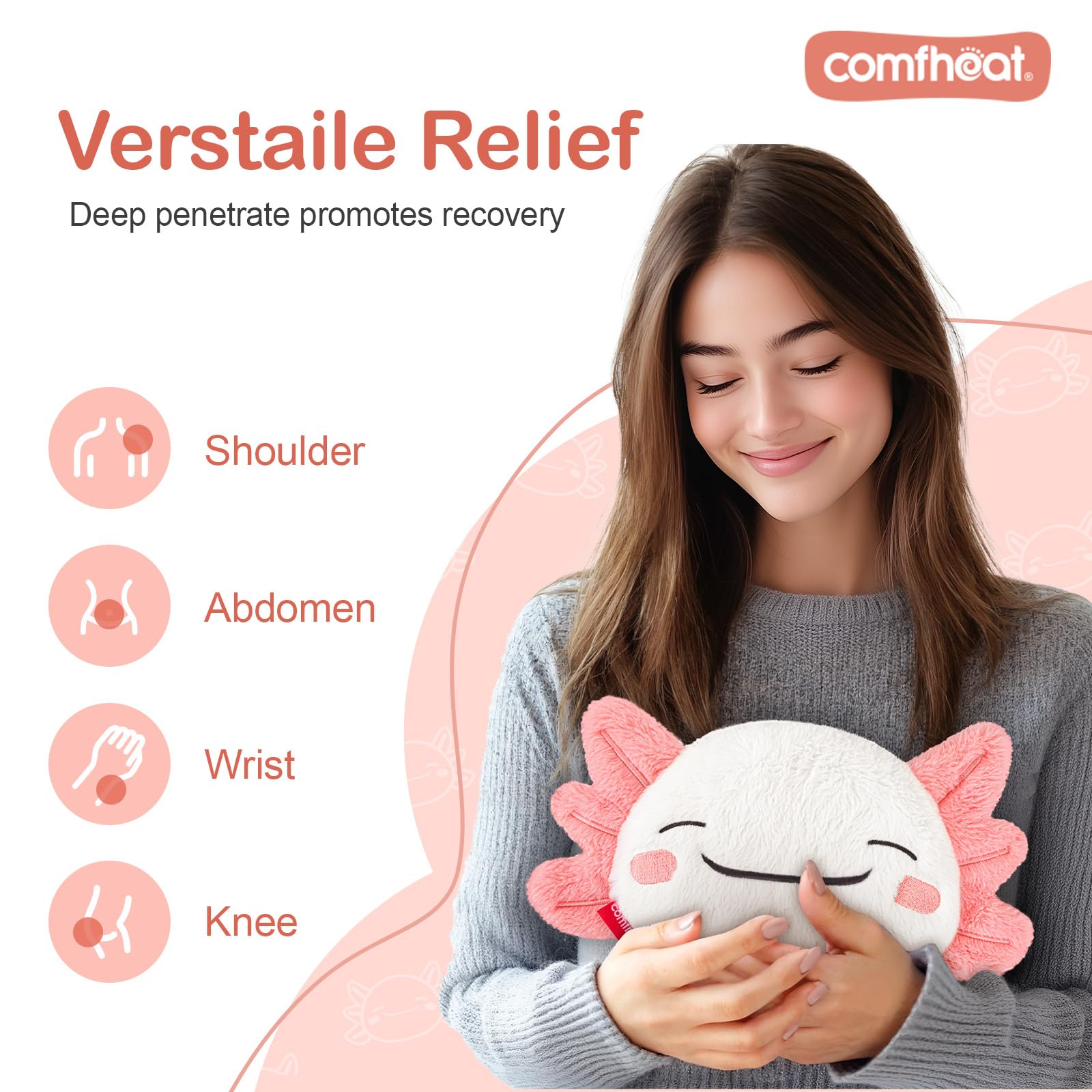 Le Comfheat au format compact 11 pouces offre un réconfort ciblé.