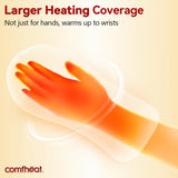 Gants Comfheat pour arthrite, lavables, chaleur pénétrante sur les poignets.