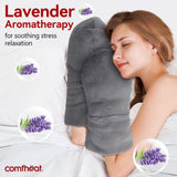 Housse douce Comfheat lavable couvrant la main pour un nettoyage facile.
