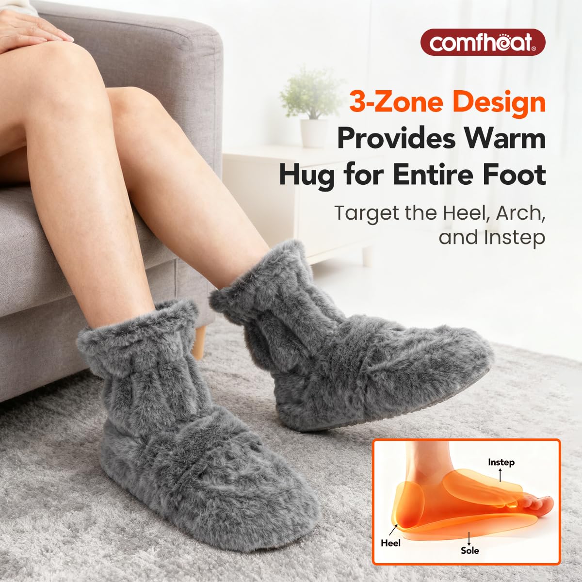 Inserts chaleur amovibles Comfheat démontrant la chaleur personnalisable