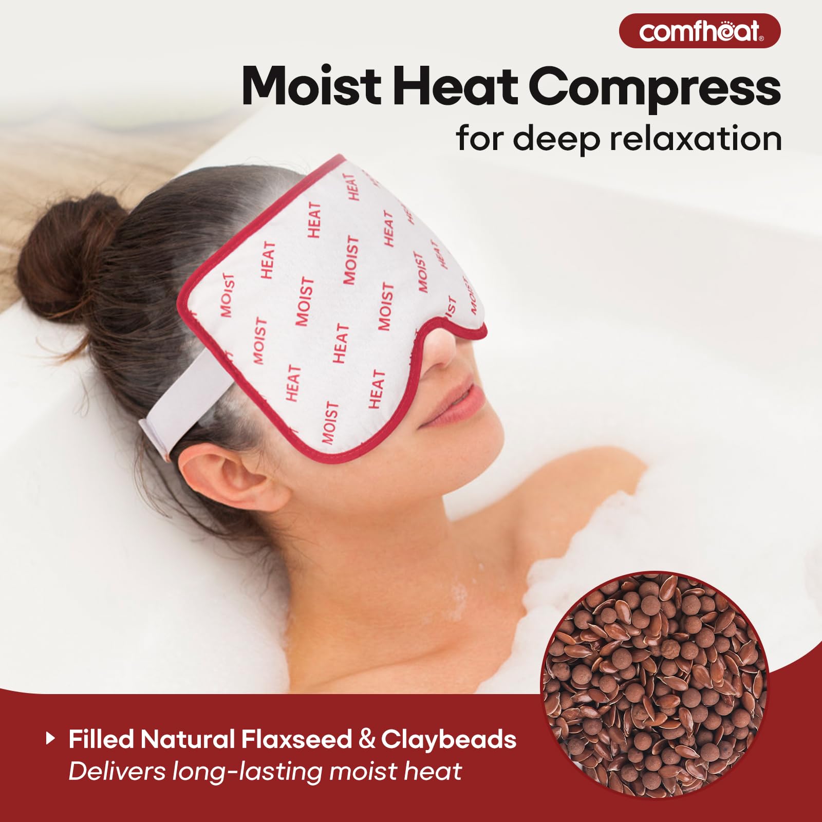 Masque Comfheat avec refroidissement express pour les yeux.