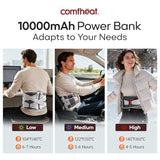 Comfheat massage-dos-bas offre un massage par vibration pour détendre les muscles.