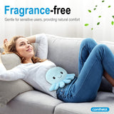 Comfheat Octopus, couvre peluche lavable, entretien facile.