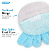 Comfheat Octopus, utilisation à domicile sur canapé ou voiture.
