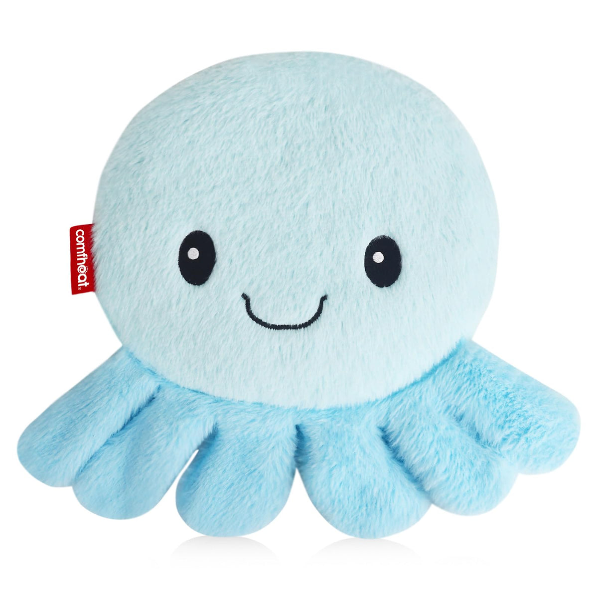 Comfheat Octopus, peluche chauffante, chaleur rapide pour un confort ciblé.