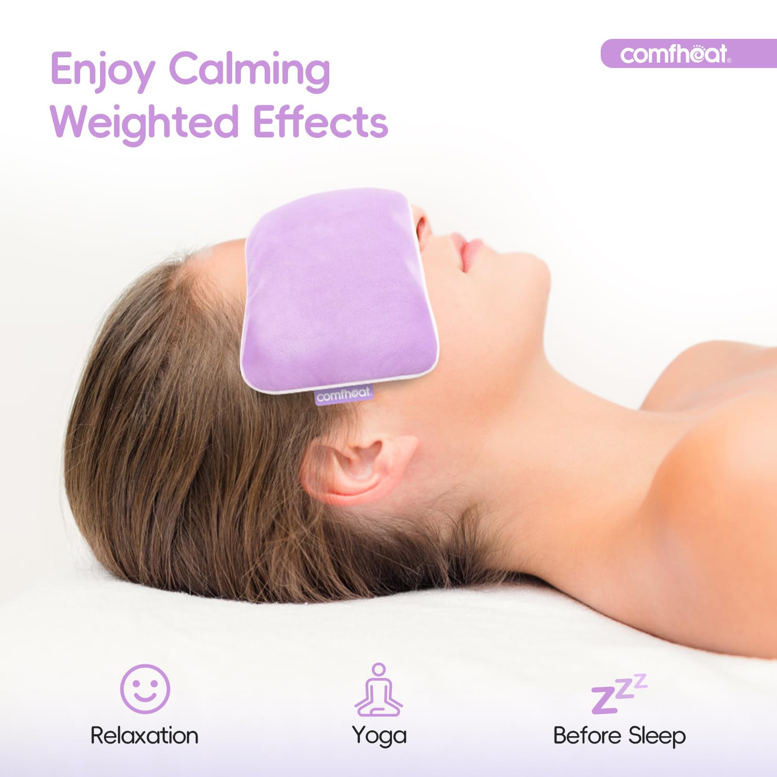 Couverture velours amovible de l'oreiller Comfheat pour une douceur sur la peau.