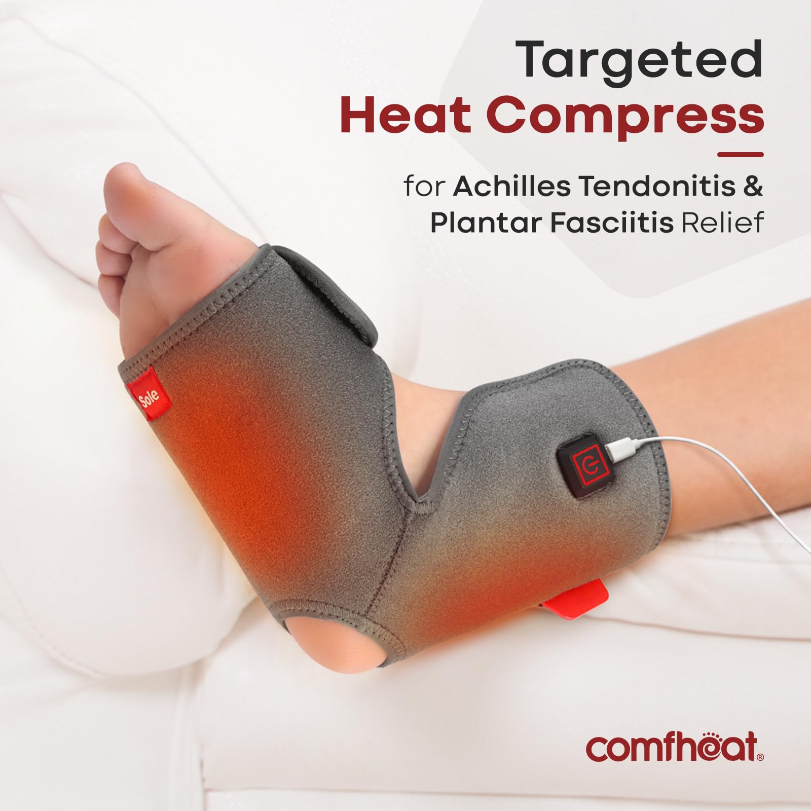 Réglages de chaleur sur Comfheat pour un confort personnalisé après l'effort.