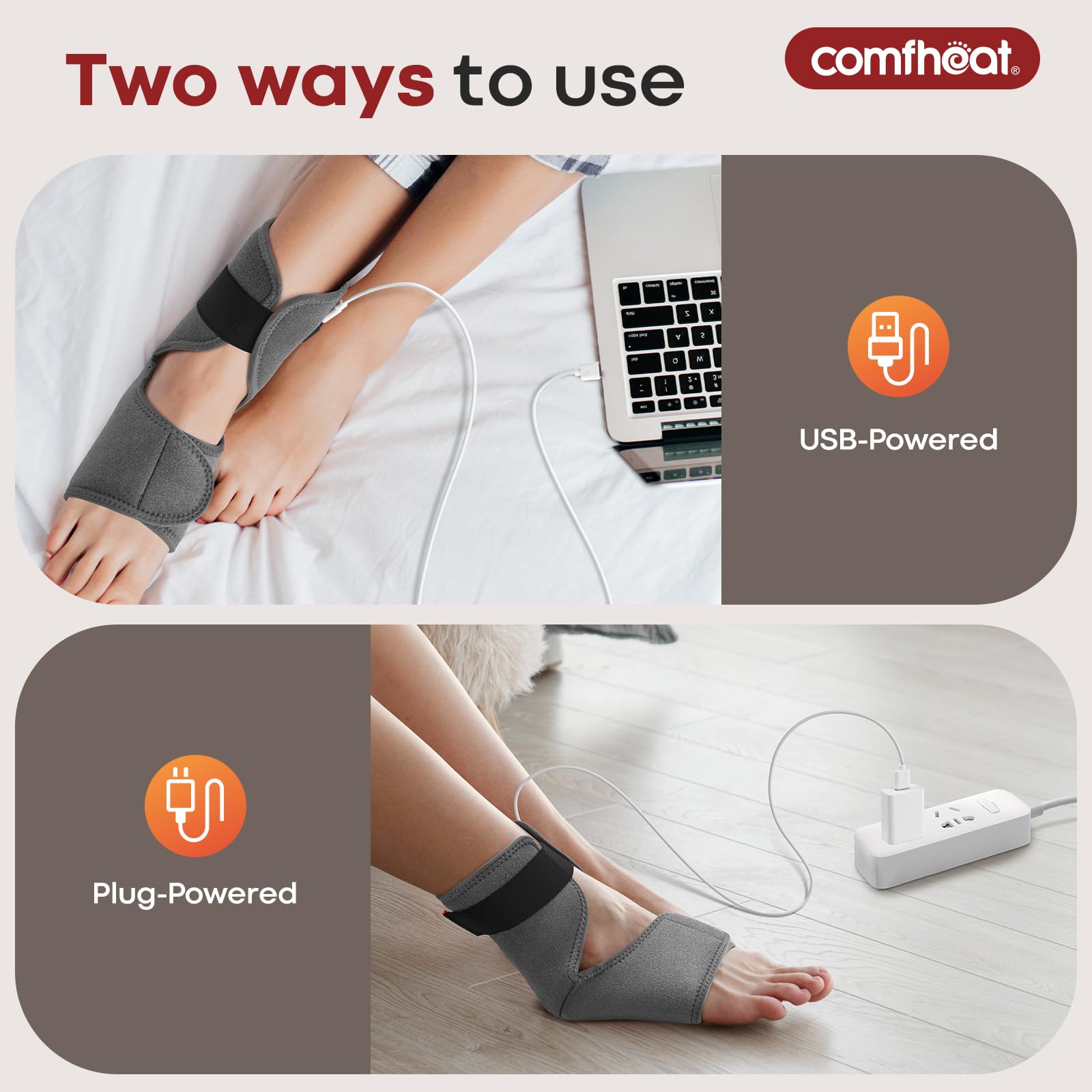 Sangle à fermeture velcro réglable assure un maintien optimal.