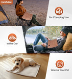 Comfheat tapis USB avec arrêt automatique pour sécurité et économie d'énergie.