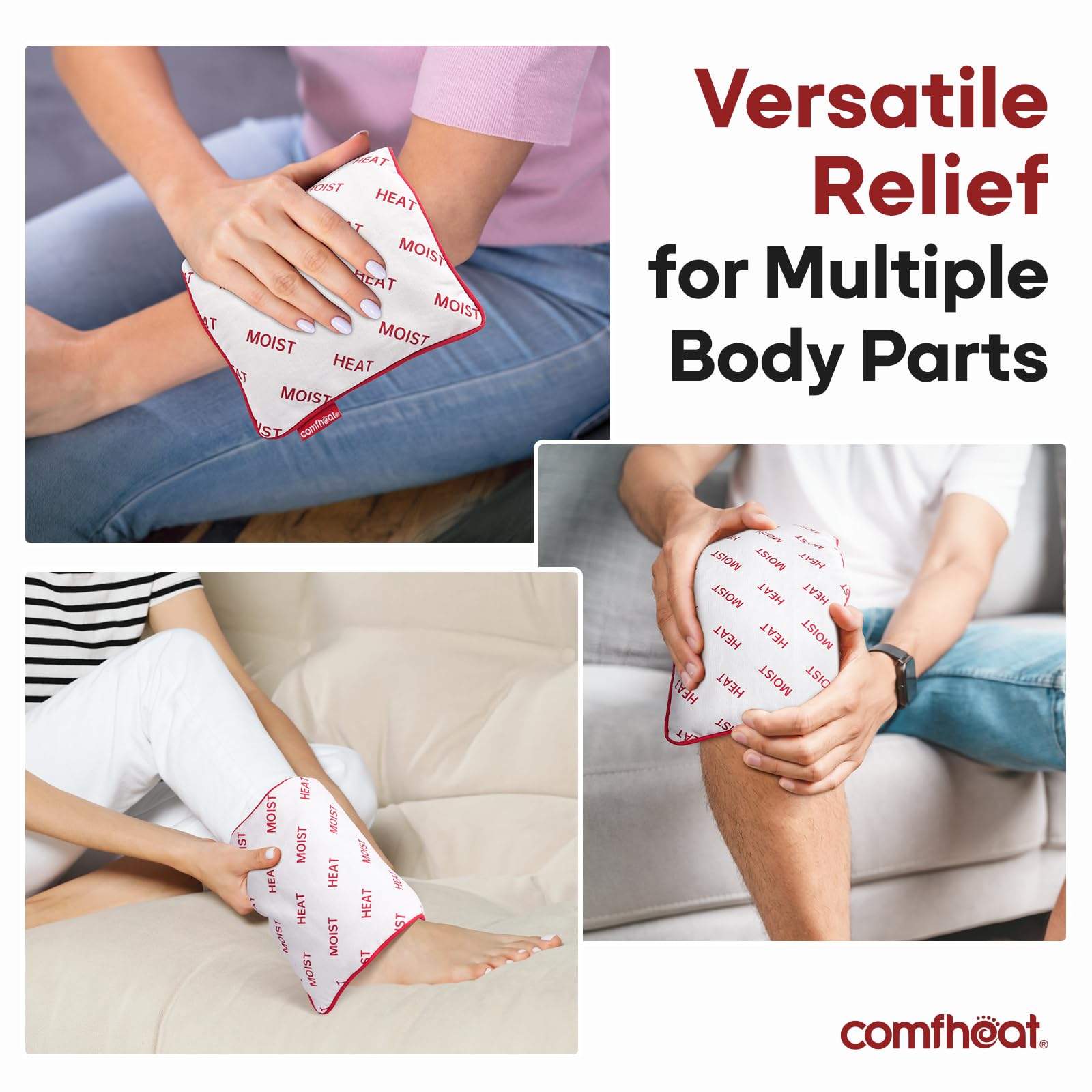 Format compact de Comfheat idéal pour usage quotidien à la maison ou en déplacement.