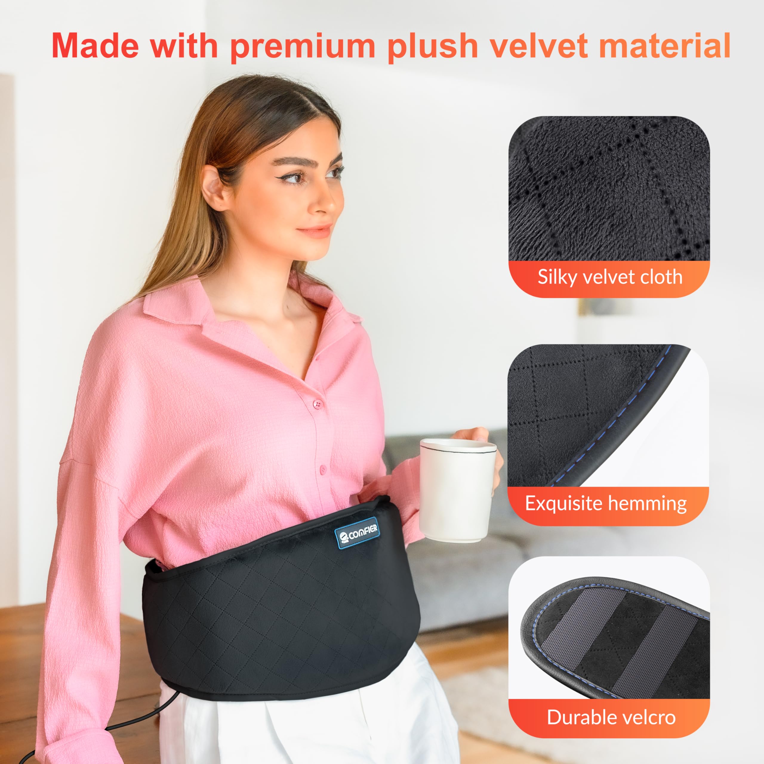 COMFIER bande ajustable jusqu’à 58 pouces pour toutes les tailles