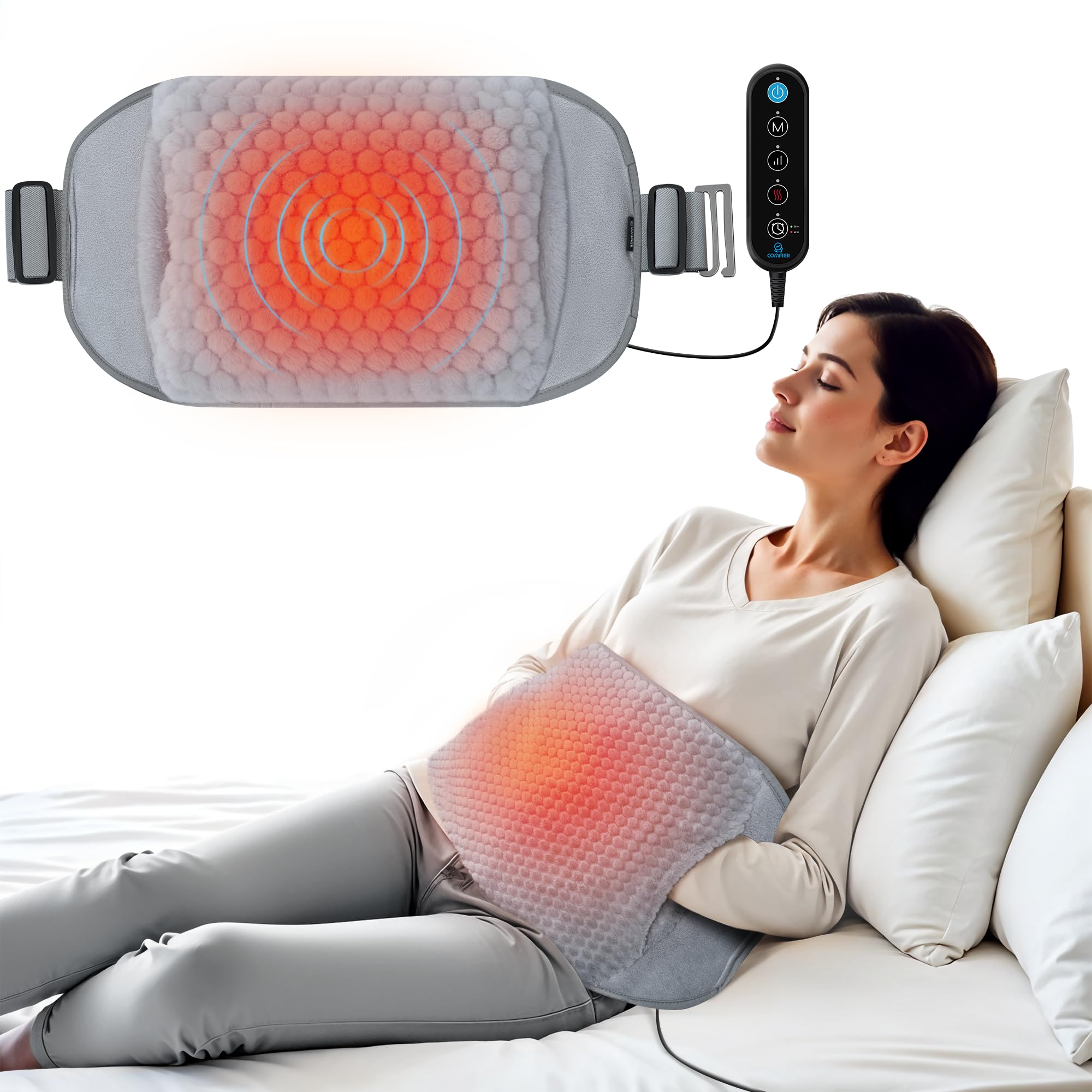 COMFIER chauffe-dos grand format, vue avant, chaleur homogène.