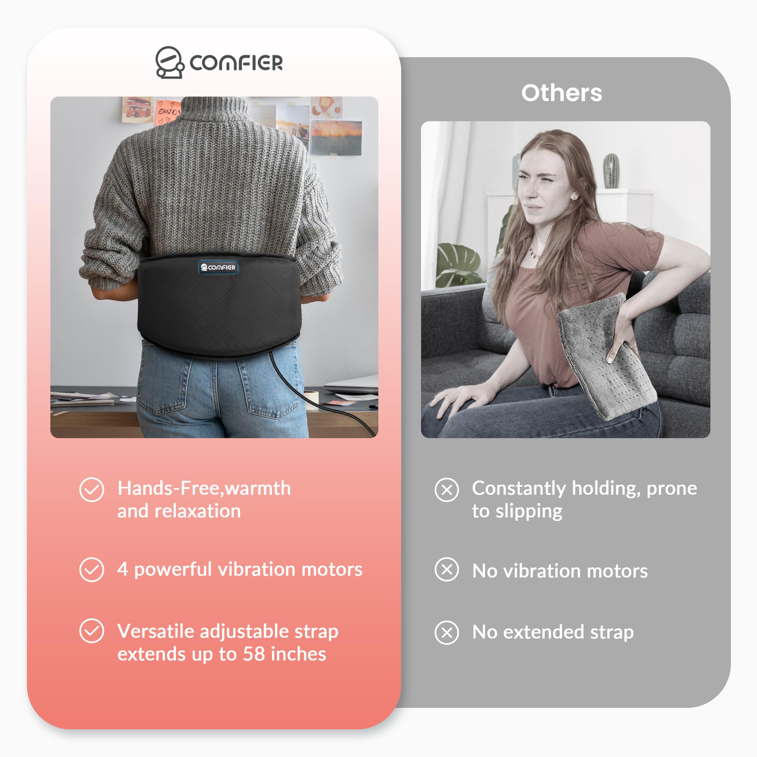 COMFIER massage par vibration du dos pour détente musculaire
