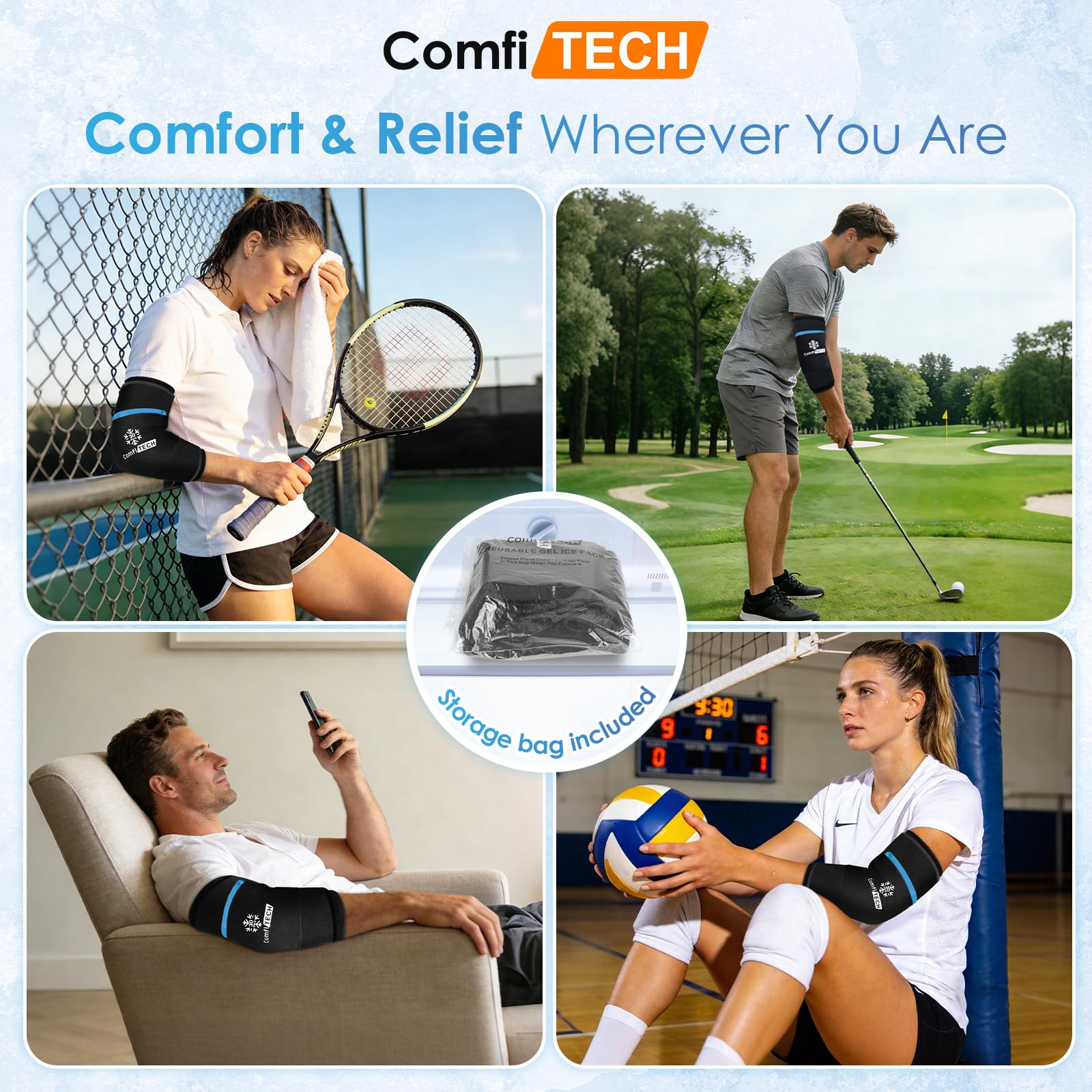 ComfiTECH Activite Sport Tennis Golf: récupération après les matchs.
