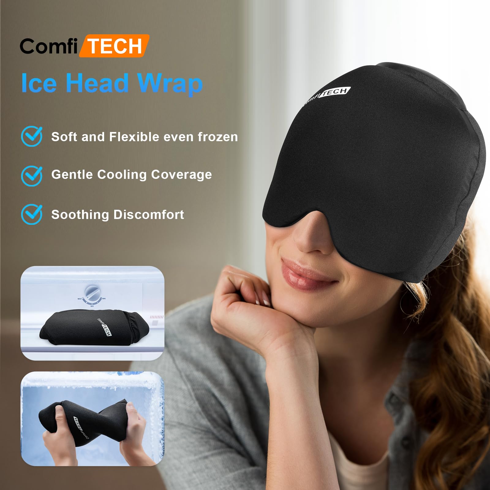Bonnet ComfiTECH pour nuit silencieuse favorisant le repos.